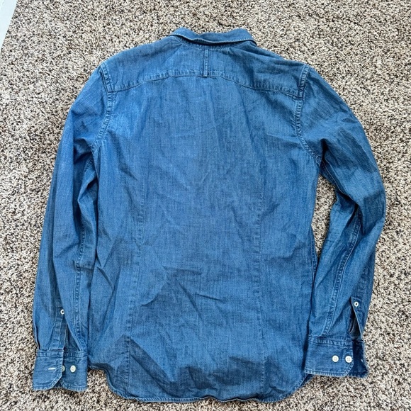Men’s Banana Republic Denim Chambray Button Down Shirt - Size M - Picture 3 of 3